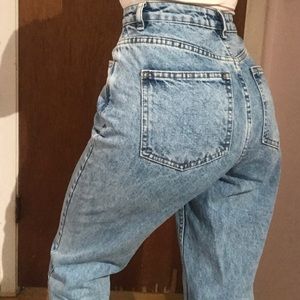 ASOS Design High Rise Light Blue Mom Jeans